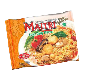 Image MAITRI Vegetarian Hot Curry Noodles - 良心 - 咖喱面 400 grams
